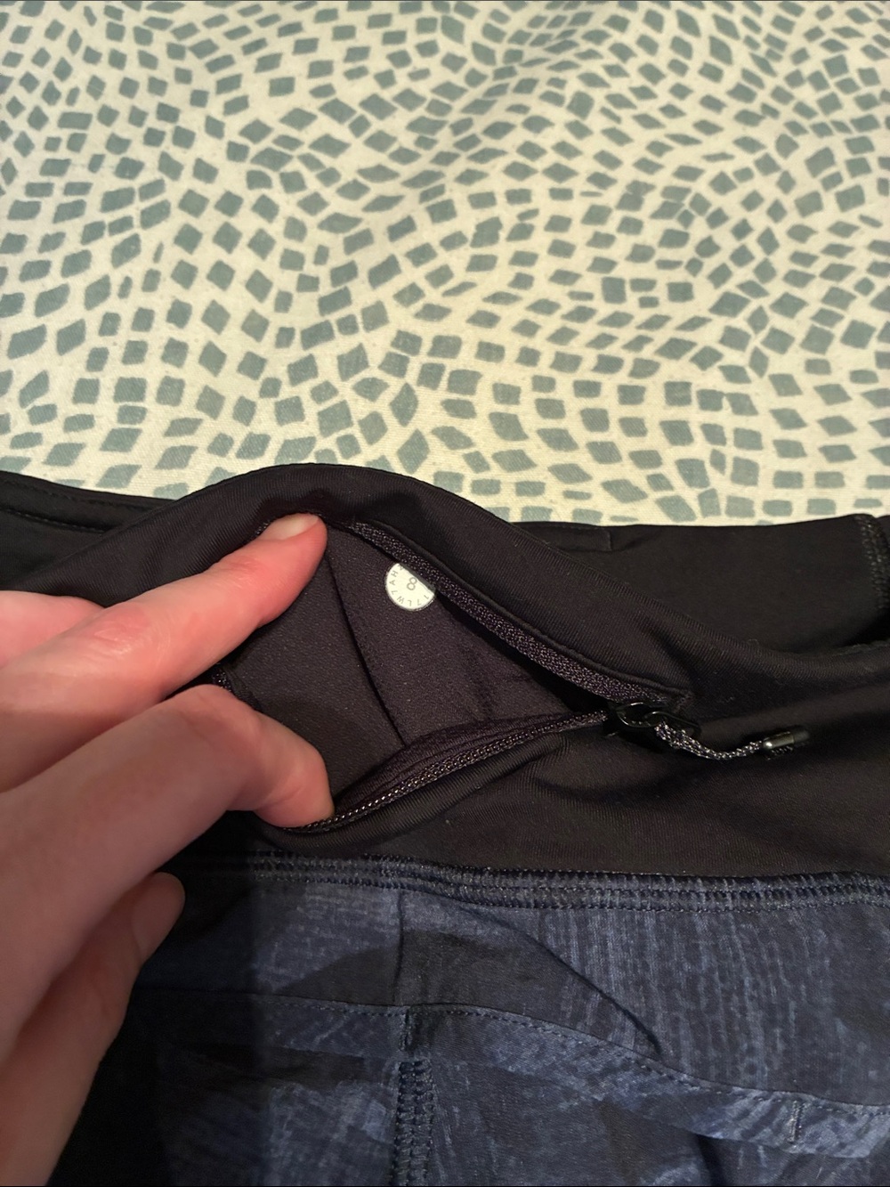 Women's Navy Running Shorts - Picture 7 of 8